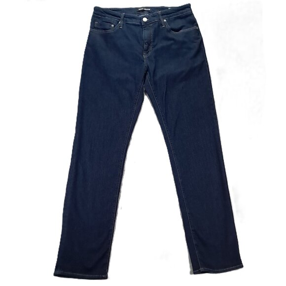 Mavi Jean Men 34x33, Tag 34x34 Zach Straight Leg Dark Blue Denim Stretch - Picture 1 of 15
